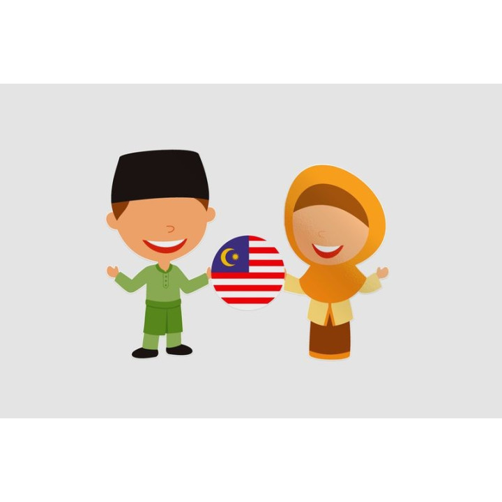 Malaysia Flag Style 28 Sticker - DecalsHouse