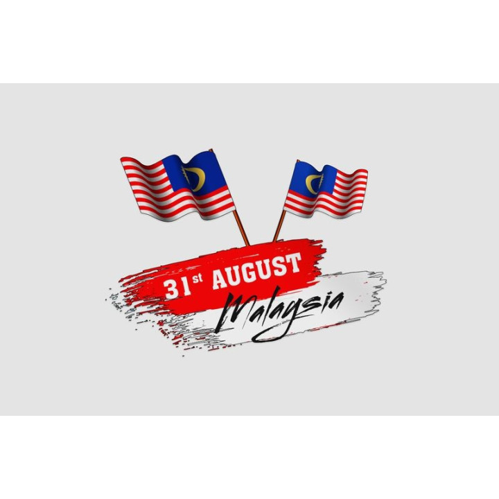 Malaysia Flag Style 7 Sticker - DecalsHouse