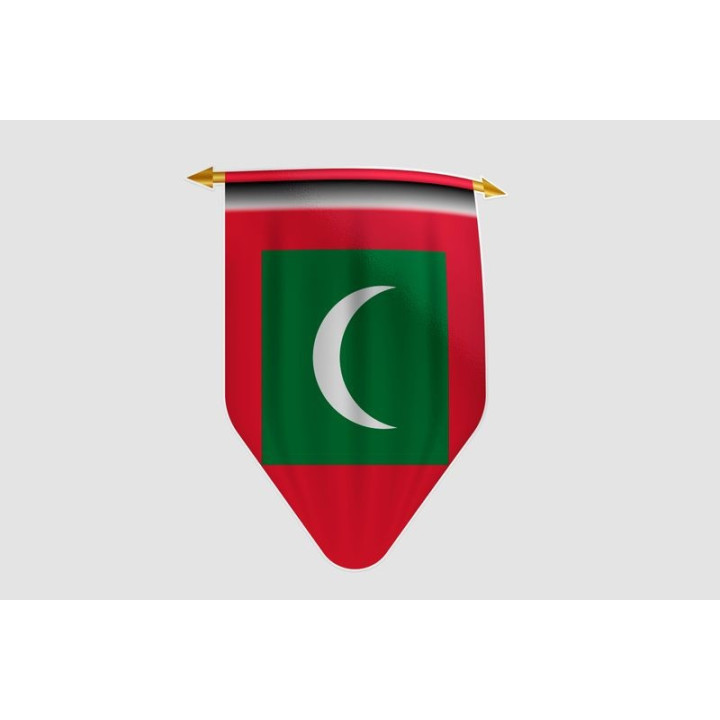 Maldives Flag Style 10 Sticker - DecalsHouse