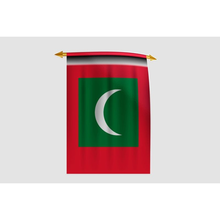 Maldives Flag Style 11 Sticker - DecalsHouse