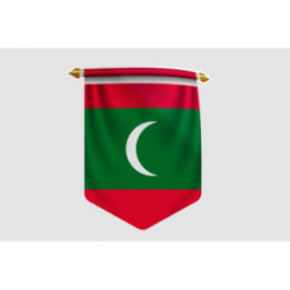 Maldives Flag Style 2 Sticker - DecalsHouse