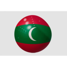 Maldives Flag Style 4 Sticker - DecalsHouse