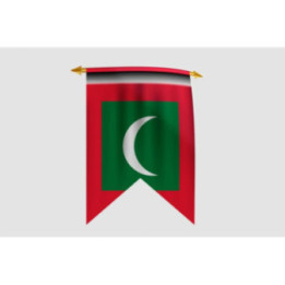 Maldives Flag Style 9 Sticker - DecalsHouse
