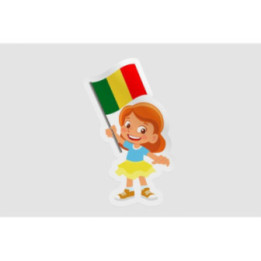 Mali Flag Style 2 Sticker - DecalsHouse