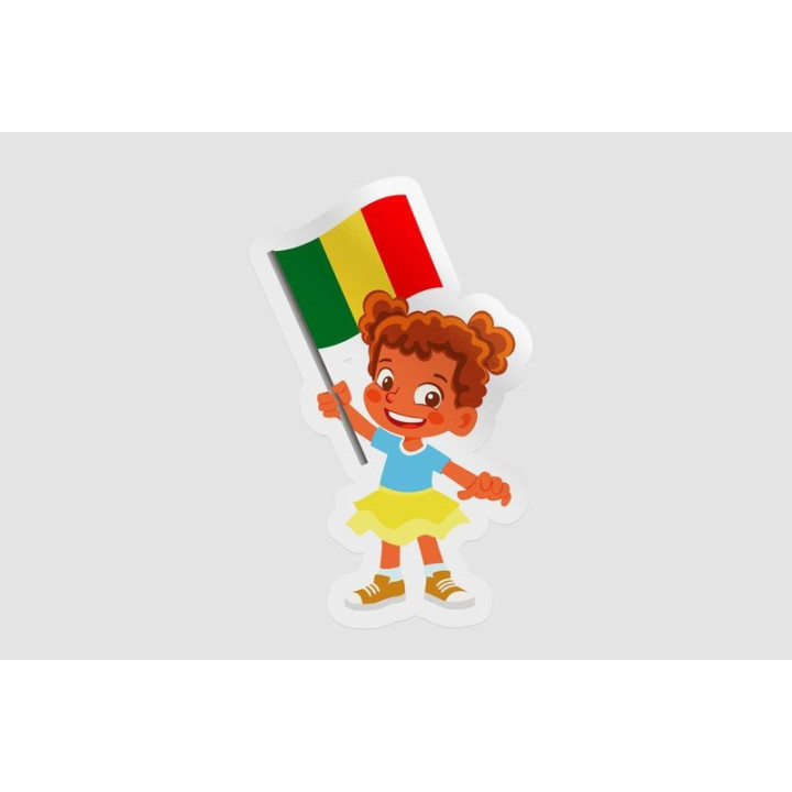 Mali Flag Style 3 Sticker - DecalsHouse