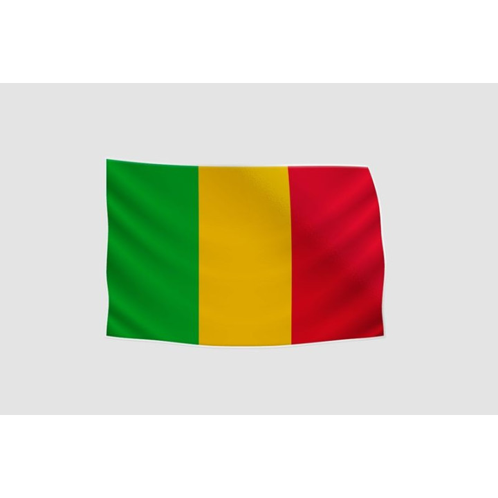 Mali Flag Style 6 Sticker - DecalsHouse