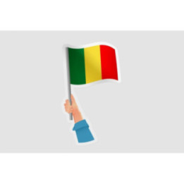 Mali Flag Style 7 Sticker - DecalsHouse
