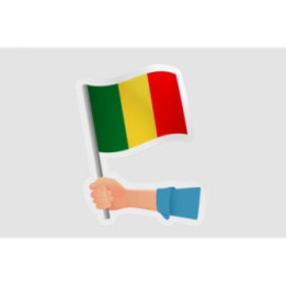 Mali Flag Style 9 Sticker - DecalsHouse