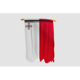 Malta Flag Style 10 Sticker - DecalsHouse