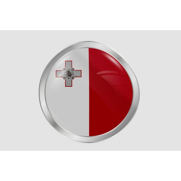 Malta Flag Style 12 Sticker - DecalsHouse