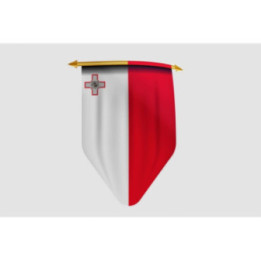 Malta Flag Style 6 Sticker - DecalsHouse
