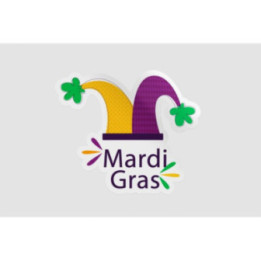 Mardi Gras Jester Hat Stickers – Carnival Decals (2-Pack)