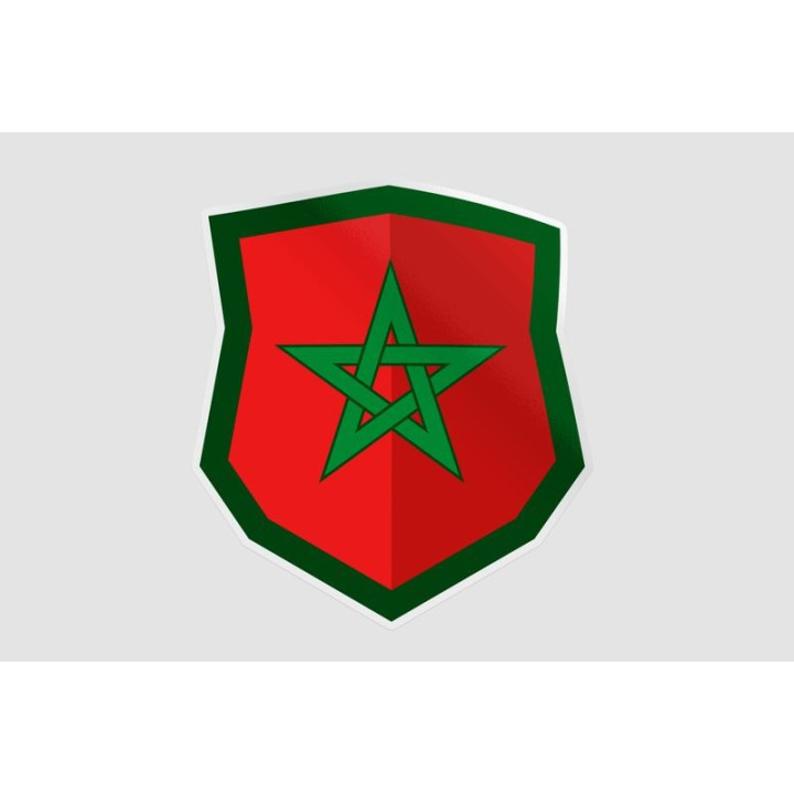 Maroc Flag Sticker - DecalsHouse
