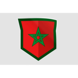 Maroc Flag Style 10 Sticker - DecalsHouse