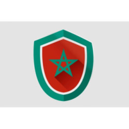 Maroc Flag Style 19 Sticker - DecalsHouse