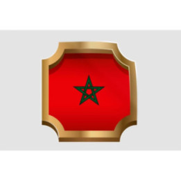 Maroc Flag Style 29 Sticker - DecalsHouse