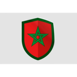 Maroc Flag Style 4 Sticker - DecalsHouse