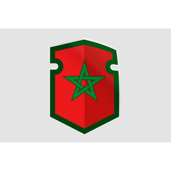 Maroc Flag Style 5 Sticker - DecalsHouse