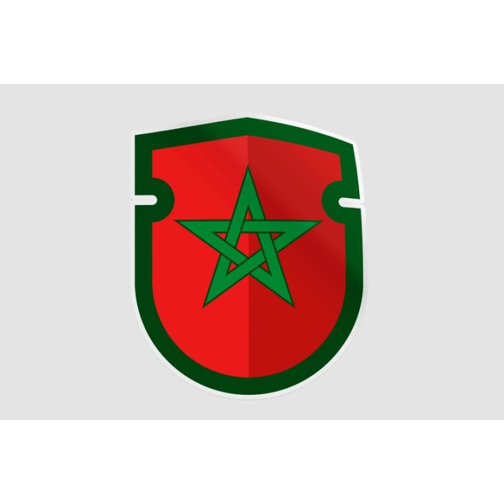 Maroc Flag Style 9 Sticker - DecalsHouse