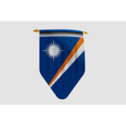 Marshall Islands Flag Style 11 Sticker - DecalsHouse