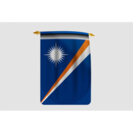 Marshall Islands Flag Style 13 Sticker - DecalsHouse