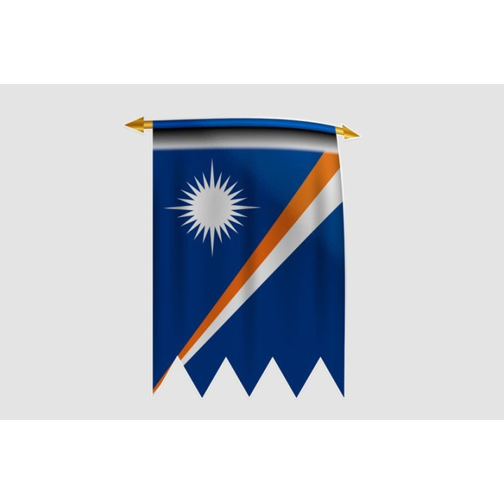 Marshall Islands Flag Style 16 Sticker - DecalsHouse