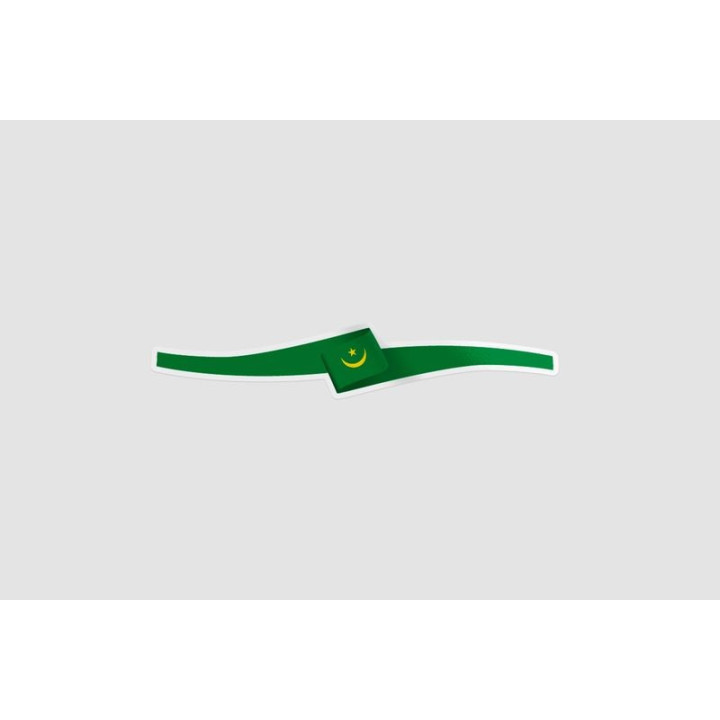 Mauritania Flag Style 2 Sticker - DecalsHouse