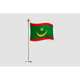Mauritania Flag Style 7 Sticker - DecalsHouse