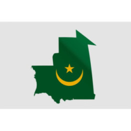 Mauritania Map Style 3 Sticker - DecalsHouse