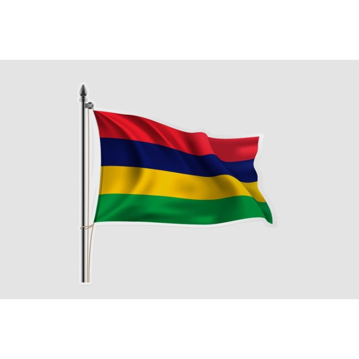 Mauritius Flag Sticker - DecalsHouse