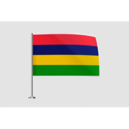 Mauritius Flag Style 12 Sticker - DecalsHouse