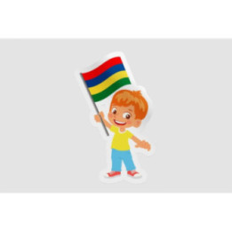 Mauritius Flag Style 16 Sticker - DecalsHouse