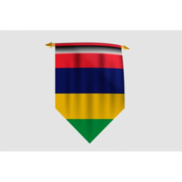 Mauritius Flag Style 3 Sticker - DecalsHouse