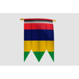 Mauritius Flag Style 4 Sticker - DecalsHouse