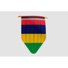 Mauritius Flag Style 5 Sticker - DecalsHouse