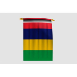 Mauritius Flag Style 6 Sticker - DecalsHouse