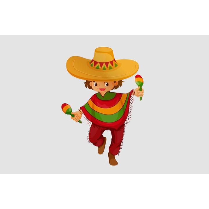 Mexican Boy Style 2 Sticker - DecalsHouse
