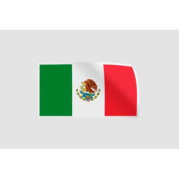 Mexico Flag Style 12 Sticker - DecalsHouse