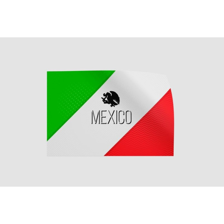 Mexico Flag Style 17 Sticker - DecalsHouse