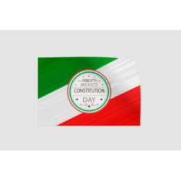 Mexico Flag Style 18 Sticker - DecalsHouse