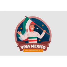 Mexico Flag Style 26 Sticker - DecalsHouse