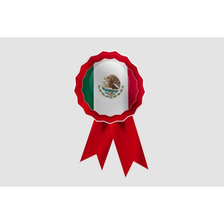 Mexico Flag Style 27 Sticker - DecalsHouse