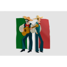 Mexico Flag Style 33 Sticker - DecalsHouse
