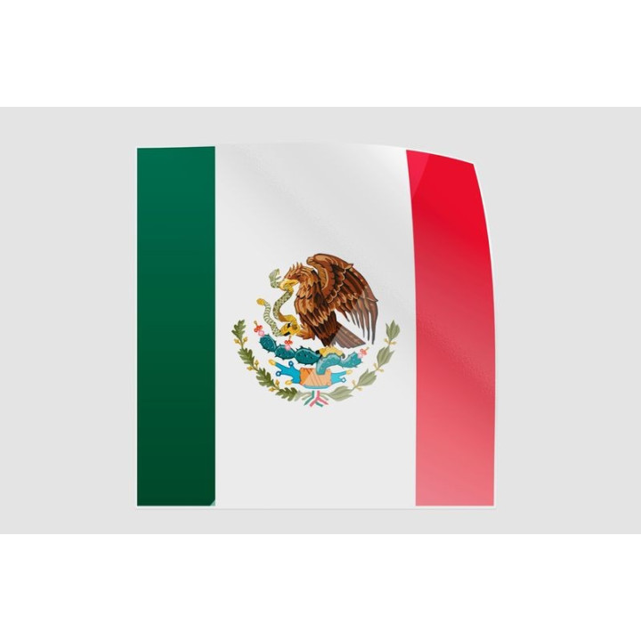 Mexico Flag Style 37 Sticker - DecalsHouse