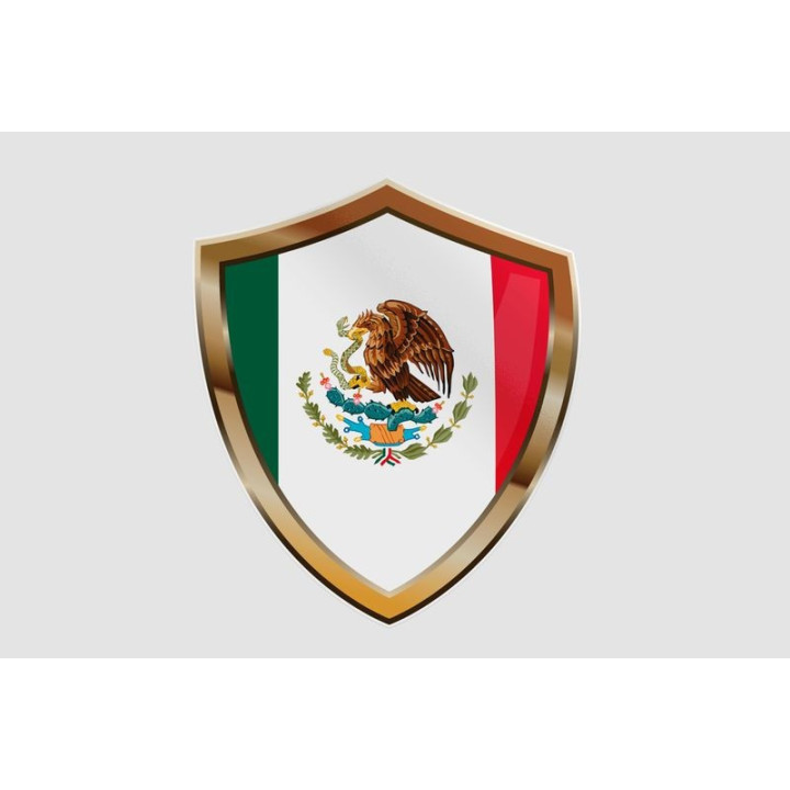 Mexico Flag Style 39 Sticker - DecalsHouse