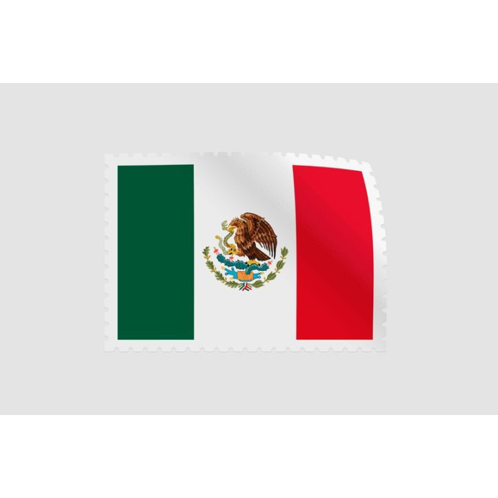 Mexico Flag Style 42 Sticker - DecalsHouse