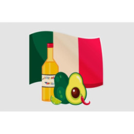 Mexico Flag Style 54 Sticker - DecalsHouse