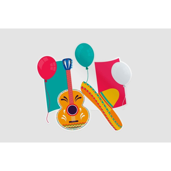 Mexico Flag Style 69 Sticker - DecalsHouse