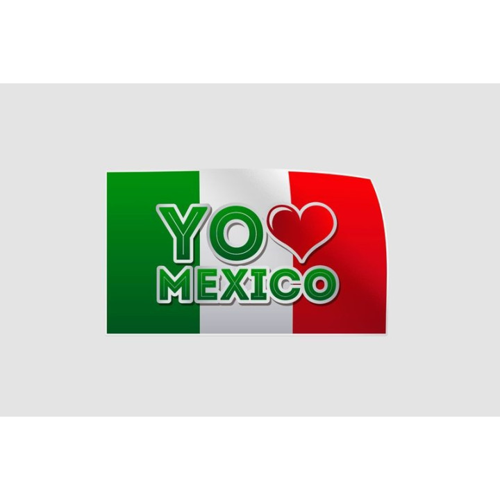 Mexico Flag Style 73 Sticker - DecalsHouse