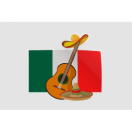 Mexico Flag Style 77 Sticker - DecalsHouse